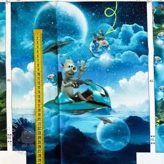 Dekorationstyg KIDS BACKPACK Alien my friend PANEL
