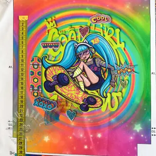 Dekorationstyg KIDS BACKPACK Supergirl PANEL