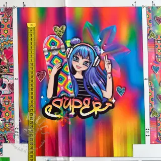 Dekorationstyg KIDS BACKPACK Supergirl PANEL