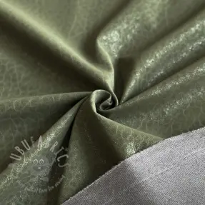 Konstläder för kläder STRUCTURE army green