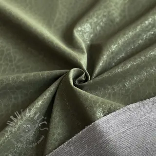 Konstläder för kläder STRUCTURE army green