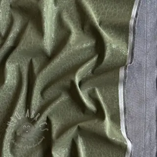 Konstläder för kläder STRUCTURE army green