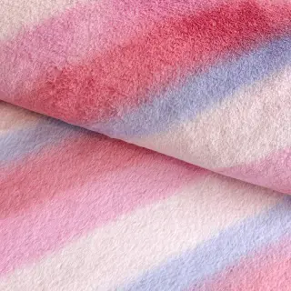 Umelá kožušina Rainbow diagonal stripe