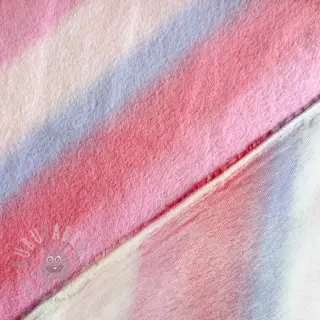 Konstpäls Rainbow diagonal stripe