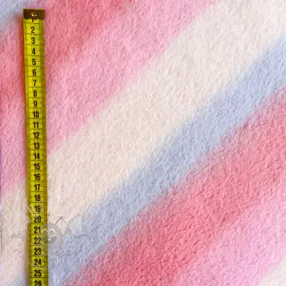 Konstpäls Rainbow diagonal stripe
