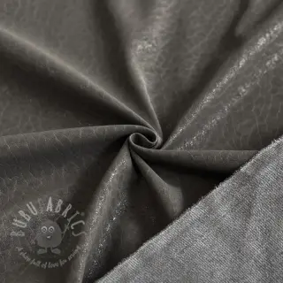 Konstläder för kläder STRUCTURE grey