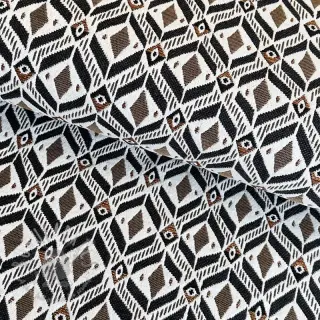 Dekorationstyg jacquard MOANA allover taupe