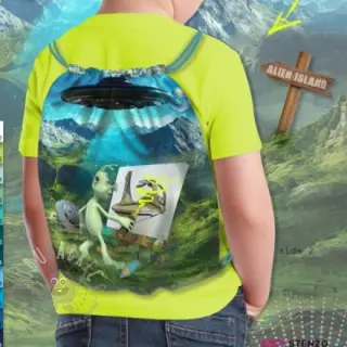 Dekorationstyg KIDS BACKPACK Alien my friend PANEL