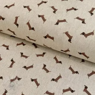 Dekorationstyg Linenlook LITTLE DACHSHUND DOG