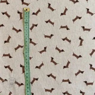 Dekorationstyg Linenlook LITTLE DACHSHUND DOG
