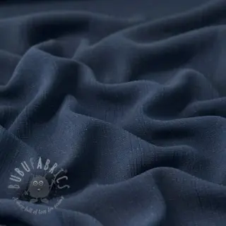 Viskos med lin CRINCLE navy