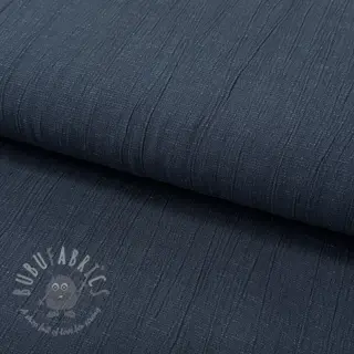 Viskos med lin CRINCLE navy