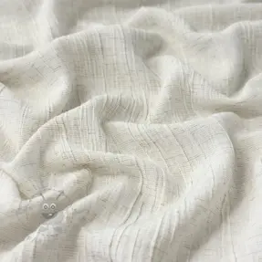 Viskos med lin CRINCLE off white