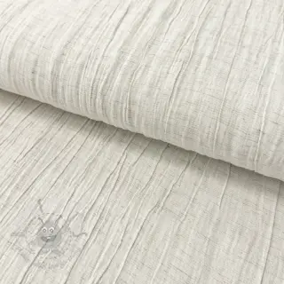 Viskos med lin CRINCLE off white