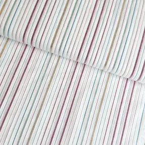 Bavlnená látka LUREX stripes white