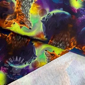 Sweatshirttyg Fantasy fox digital print