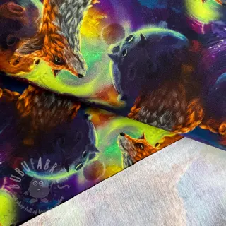 Sweatshirttyg Fantasy fox digital print