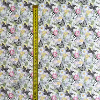 Dekorationstyg Genoveva butterfly lila digital print