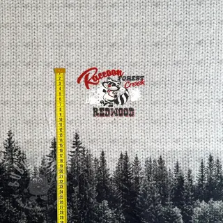 Sweatshirttyg Redwood black PANEL digital print