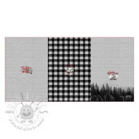Sweatshirttyg Redwood black PANEL digital print