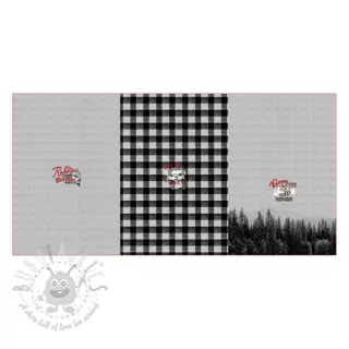 Sweatshirttyg Redwood black PANEL digital print