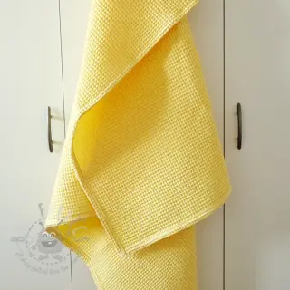 Bomull med vaffelbindning soft yellow