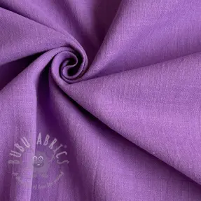 Bomullstyg med lin dark lilac