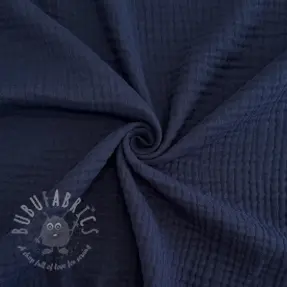 Trippelgasväv navy