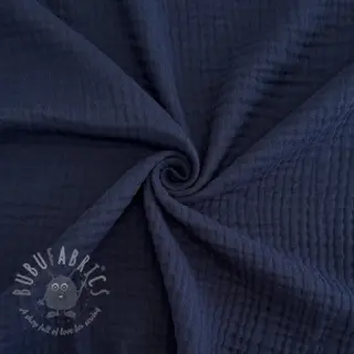Trippelgasväv navy