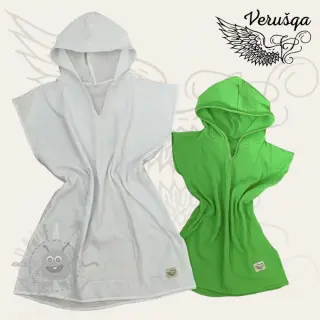 Dubbelgasväv/muslin neon lime