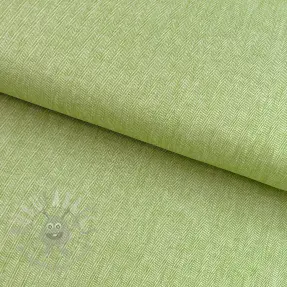 Lin med bomull Fishbone lime