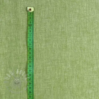 Lin med bomull Fishbone lime