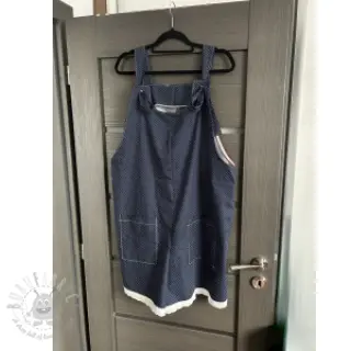 Bomullstyg Petit dots navy