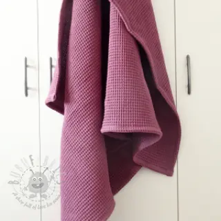 Bomull med vaffelbindning purple