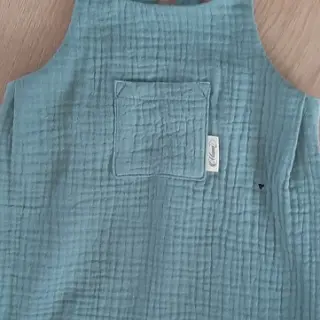 Dubbelgasväv/muslin green