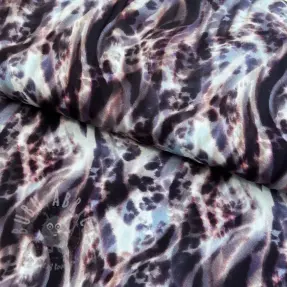Viskos ECOVERO Animal skin jeans digital print