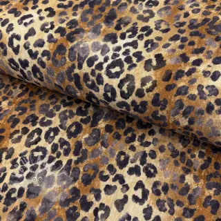 Dubbelgasväv/muslin Animal skin panther digital print