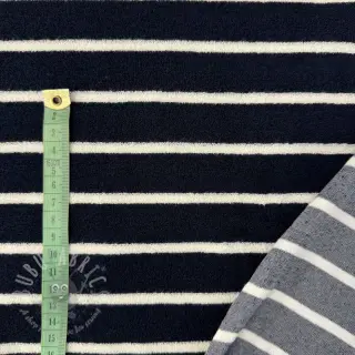 Frotté YARN DYED Stripe BIG dark blue