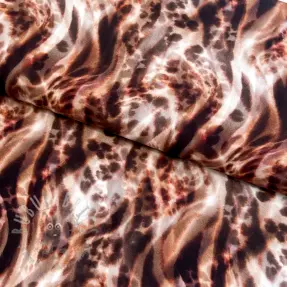 Viskos ECOVERO Animal skin brown digital print