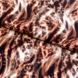 Viskos ECOVERO Animal skin brown digital print