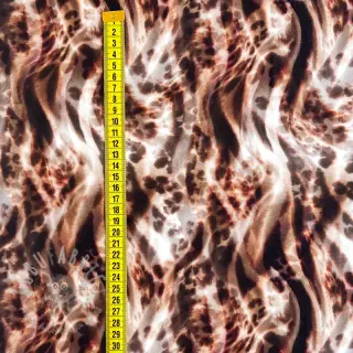 Viskos ECOVERO Animal skin brown digital print