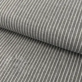 Dubbelgasväv/muslin YARN DYED Stripes grey