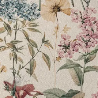 Dekorationstyg Linenlook premium Flower Dreamy Field digital print