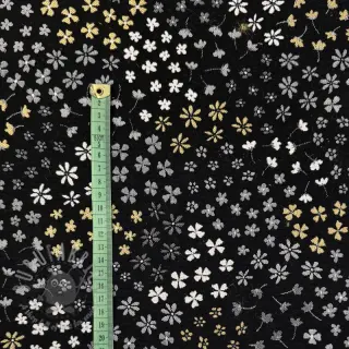 Dekorationstyg jacquard Flower Mix Sprinkle metallic deluxe