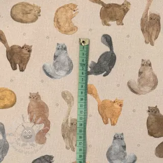 Dekorationstyg Cat Furry Friend digital print