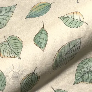 Dekorationstyg Handpainted Leaf Art digital print