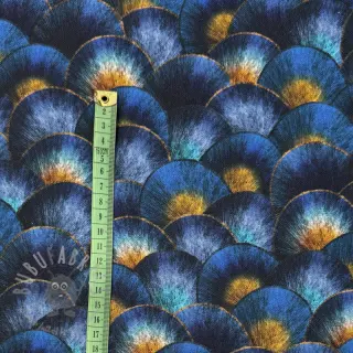 Dekorationstyg Scale Peacock Feather digital print