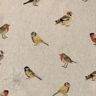 Dekorationstyg Linenlook Tiny Garden Birds