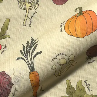 Dekorationstyg Veggie Harvest Garden digital print