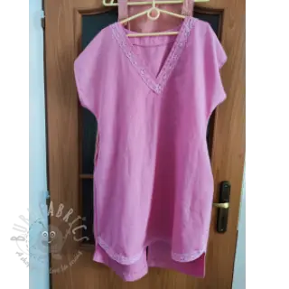 Förtvättat lin 170 g light pink